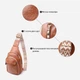 Сумка слинг через плечо женская Vintage leather-22767 Рыжяя - изображение 6
