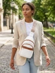 Сумка слинг через плечо женская Vintage leather-22768 Белая - изображение 2