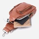 Сумка слинг через плечо женская Vintage leather-22773 Рыжяя - изображение 9