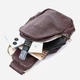 Сумка слинг через плечо женская Vintage leather-22794 Коричневая - изображение 9
