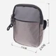Сумка слинг через плечо мужская Vintage leather-22869 Серая с черным - изображение 4
