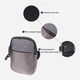 Сумка слинг через плечо мужская Vintage leather-22869 Серая с черным - изображение 5