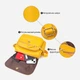 Сумка кросс боди через плечо женская из натуральная кожи Vintage leather-22969 Желтая - изображение 5