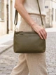 Сумка кросс боди через плечо женская из натуральная кожи Vintage leather-22984 Оливковая - изображение 2