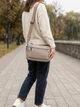 Сумка кросс боди через плечо женская из натуральная кожи Vintage leather-23002 Светлая тауп - изображение 2