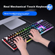 Клавиатура HP K500Y механическая проводная игровая ретро-стиль, подсветка, черная - изображение 2