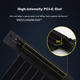 Подовжувач для відеокарти LinkStone PCIe 4.0, сумісний з відеокартою PCIe 3.0 X16, адаптер-подовжувач на 180 градусів, повна швидкість без втрат, захист від електромагнітних перешкод, підходить для відеокарти 4090 - зображення 7