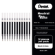 Стержни Pentel сменные для гелевой ручки 0.5мм, совместимы с BLP75, LRP5, черные, 12 шт - изображение 8