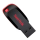 Флешка SanDisk 32ГБ USB 2.0 CZ50 Cool Blade черно-красная, с шифрованием - изображение 9