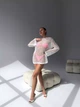 Туніка-сітка крупна в'язка з мереживним краєм Brunette Білий One size SP-4014-WH-Y - зображення 3