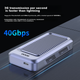 Корпус для SSD-накопителей GODO USB 4, внешний корпус для M.2, совместимость с NVMe, Thunderbolt 4/3/3.2/3.1/3.0, с вентилятором, 40 Гбит/с, подходит для ноутбуков, настольных компьютеров и смартфонов. - изображение 7