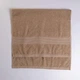 Набір банних махрових рушників з Бордюром 2шт GM Textile 50х70см, 70х140см (Капучино) - зображення 2