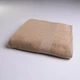 Набір банних махрових рушників з Бордюром 2шт GM Textile 50х70см, 70х140см (Капучино) - зображення 5