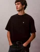 Мужская футболка Calvin Klein Monogram Logo Relaxed Crewneck T-Shirt 40HM229-002 S черная (13240010) - изображение 6