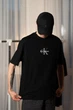 Мужская футболка Calvin Klein Relaxed Micro Monologo Crewnek Tee 4RF004G-001 XL черная (13240005) - изображение 2