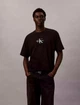 Мужская футболка Calvin Klein Relaxed Micro Monologo Crewnek Tee 4RF004G-001 XL черная (13240005) - изображение 3