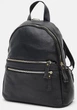Женский кожаный рюкзак Borsa Leather из натуральной кожи черный городской для работы, прогулок и повседневного использования 70151 - изображение 5