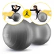 Мяч для фитнеса (арахис) 4FIZJO Air Ball Peanut 45 x 90 см Anti-Burst Grey (P-5905973407175) - изображение 8
