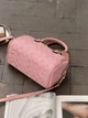 Женская сумка Coach Mini Rowan Crossbody In Signature розовая - изображение 5