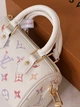 Жіноча сумка Louis Vuitton Nano Speedy Aquarelle Premium білий - зображення 6
