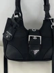 Женская сумка Сумка Prada Moon Re-Nylon mini bag 490211 черная - изображение 7