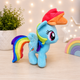Мягкая игрушка Пони Рейнбоу Дэш (Rainbow Dash) 30 см — плюшевая игрушка My Little Pony для детей - изображение 1