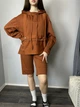 Женские спортивные шорты-бермуды Human Modna KAZKA MKSH2439-2 - 50/52, Теракотовий - изображение 1