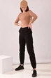 Штаны женские коттоновые Larex джоггеры 42/48 Черные - изображение 1