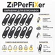 Карабины для молний ZiPPerFiXer, черные, набор из 20 штук - изображение 1