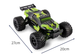 Машинка на радиоуправлении 45 кмч 4x4 для детей 2 аккумулятора OVERMAX черный - изображение 2