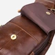Сумка слинг через плечо мужская из натуральная кожи Vintage leather-22959 Темно-коричневая - изображение 7