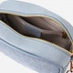 Сумка кросс-боди через плечо женская из натуральной кожи маленькая Vintage leather-22902 Серо-голубая - изображение 8