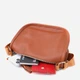 Сумка кросс-боди через плечо женская из натуральной кожи средняя Vintage leather-22906 Коричневая - изображение 10