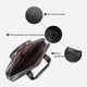 Сумка портфель мужская из натуральная кожи Vintage leather-23039 Черная - изображение 5