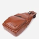 Сумка слинг через плечо мужская из натуральная кожи Vintage leather-23049 Рыжяя - изображение 4