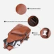 Сумка слинг через плечо мужская из натуральная кожи Vintage leather-23049 Рыжяя - изображение 6