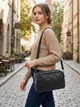 Сумка кросс боди через плечо женская из натуральная кожи Vintage leather-22930 Черная - изображение 2