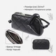 Сумка кросс боди через плечо женская из натуральная кожи Vintage leather-22930 Черная - изображение 15