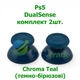 Пара (2 шт.) грибков колпачков стиков SONY DualSense PS5 (Chroma Teal) темно-бирюзовые - изображение 1