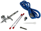 Аэрограф с 3 насадками для покраски двойного действия гравитационный 0,2 0,3 0,5 мм нержавеющая сталь - изображение 4