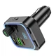 FM-модульатор Borofone BC53 Highway Bluetooth 5.0 38W 3 USB порта Чёрный - изображение 5