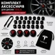Набор колпачки на болты гайки колпачки на колеса 21 мм для Тесла Tesla + мешочек для хранения - изображение 1