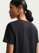 Футболка бавовняна жіноча Nike W Nsw Club Ss Tee DX7906-010 XS Чорна з принтом (0196154000413) - зображення 5
