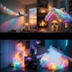 Світлодіодний 3D нічник Хмара з USB декоративний світильник RGB з м'яким світінням та повітряною текстурою LED-стрічка 200 см - зображення 4