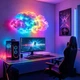 Світлодіодний 3D нічник Хмара з USB декоративний світильник RGB з м'яким світінням та повітряною текстурою LED-стрічка 200 см - зображення 5