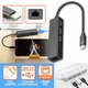 Адаптер (хаб) Type-C на Ethernet + 3 USB порти перехідник чорний - зображення 2