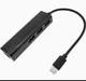Адаптер (хаб) Type-C на Ethernet + 3 USB порти перехідник чорний - зображення 4