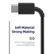 Кабель USB for Type-C 45W швидка зарядка для Samsung Galaxy 1 м Чорний - зображення 4