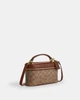 Сумка жіноча Coach Rainer Crossbody Bag 18 In Signature Canvas CEO23 бежева - изображение 2