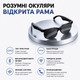 Умные солнцезащитные очки AOC со встроенными беспроводными наушниками и микрофоном для телефона, Type-C. Черные - изображение 1